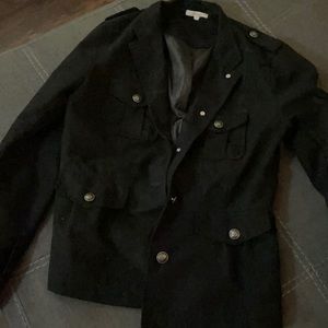 Black velvet jacket